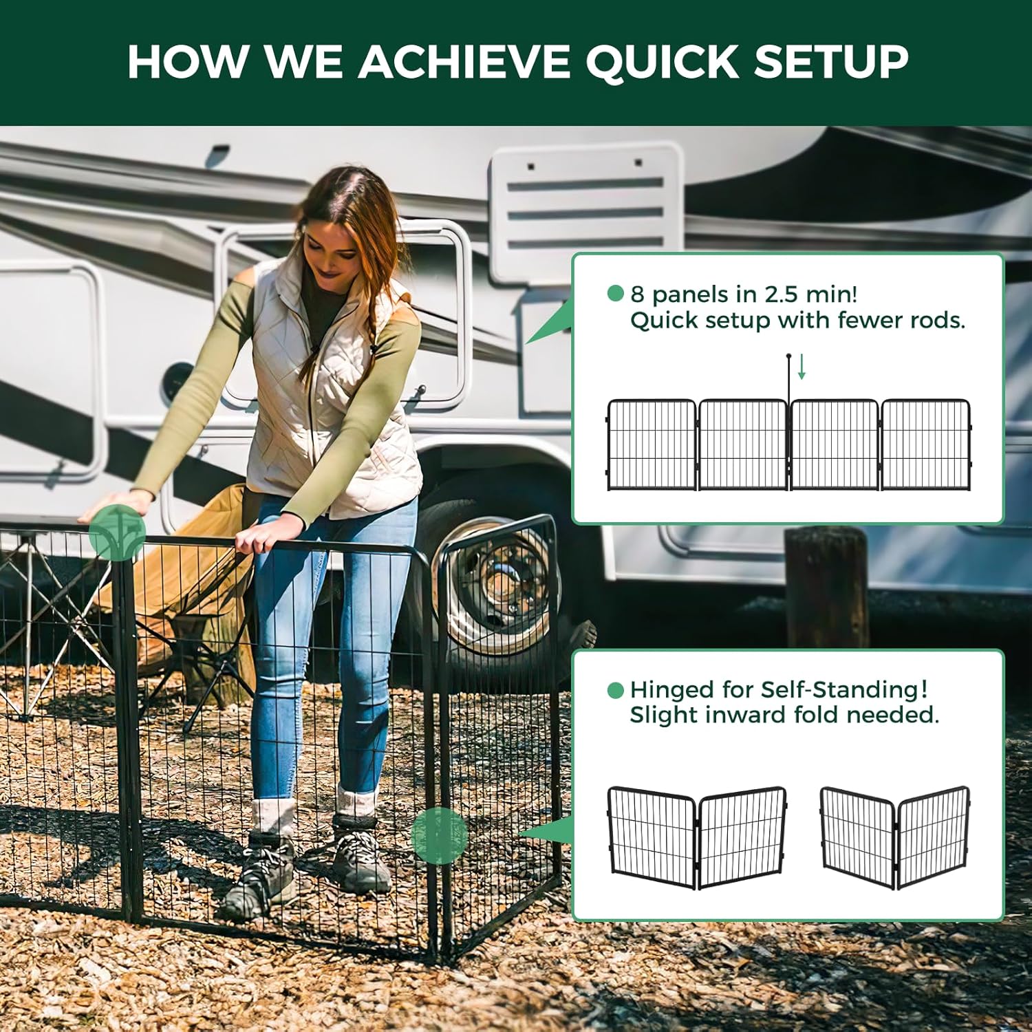 Instant Dog Playpen for RV Trips