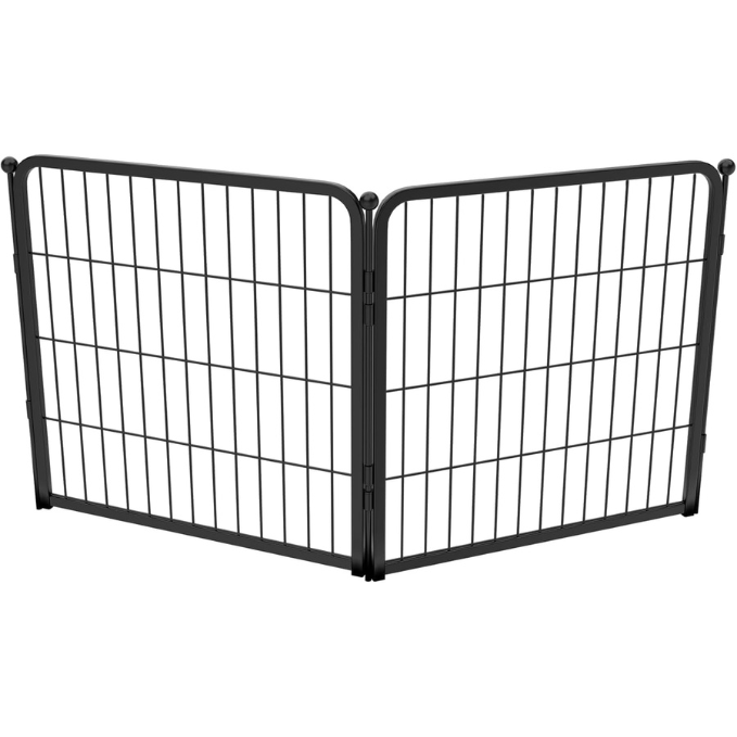 FXW Acrylic & Wire Mesh Indoor Dog Playpen