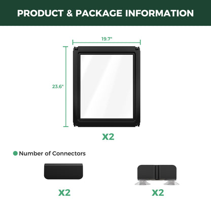 AuraSpace Acrylic Indoor Dog Playpen for Puppies and Small Dogs
