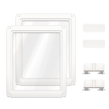 AuraSpace Acrylic Indoor Dog Playpen for Puppies and Small Dogs