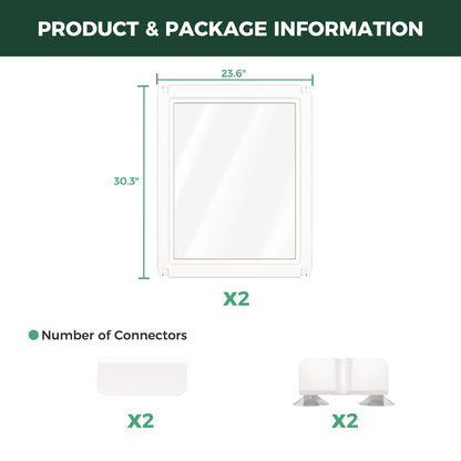 AuraSpace Acrylic Indoor Dog Playpen for Puppies and Small Dogs