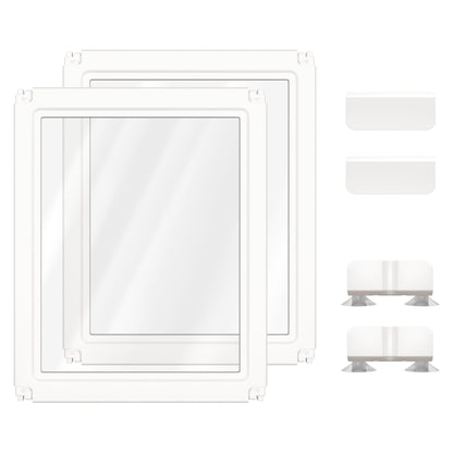 AuraSpace Acrylic Indoor Dog Playpen for Puppies and Small Dogs