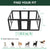 AuraSpace Acrylic Indoor Dog Playpen for Puppies and Small Dogs