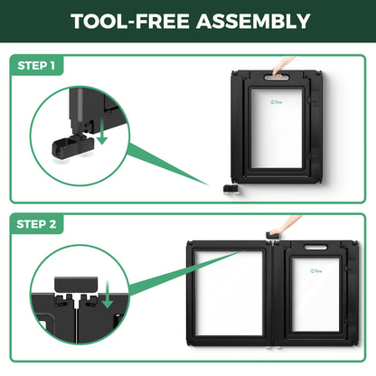 AuraSpace Acrylic Indoor Dog Playpen for Puppies and Small Dogs