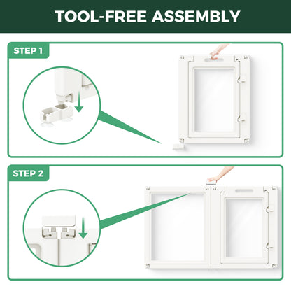 AuraSpace Acrylic Indoor Dog Playpen for Puppies and Small Dogs