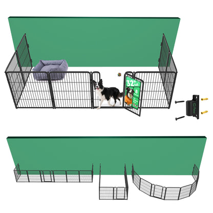 Bundle - Homeplus Dog Playpen & Fence-to-Wall Anchor (2 PCs)