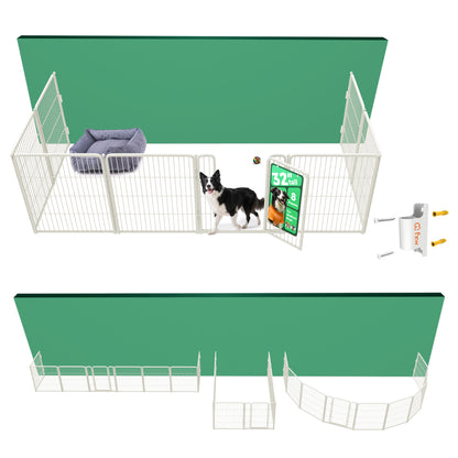 Bundle - Homeplus Dog Playpen & Fence-to-Wall Anchor (2 PCs)