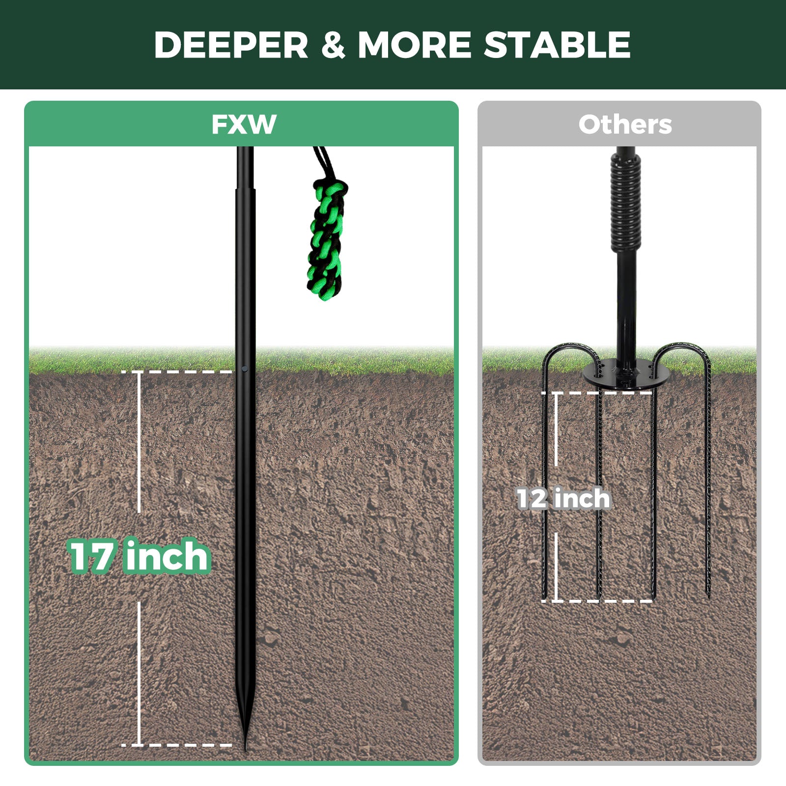 TugPal Flex Dog Tug Toy | Safe Outdoor Play with Spring-Top Rod