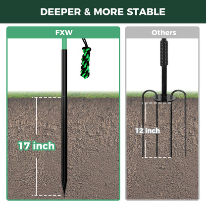 TugPal Dog Tug Toy | Hands-Free Outdoor Play with Fiberglass Rod