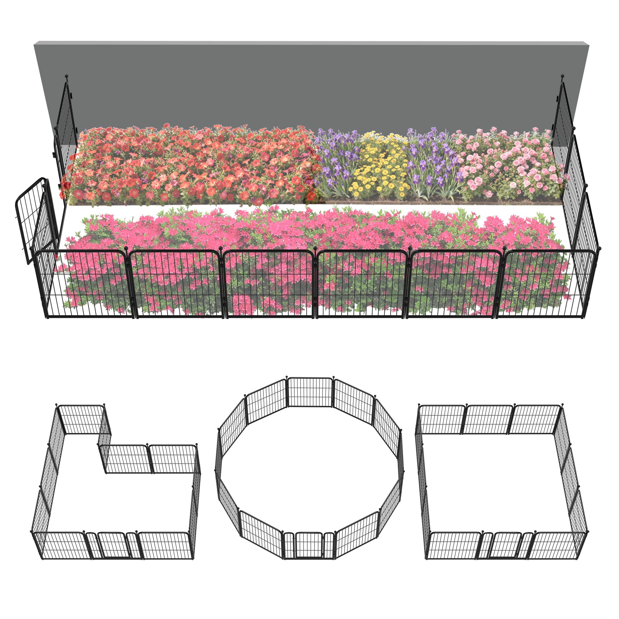 FXW Outdoor Dog & Garden Fence for Yard