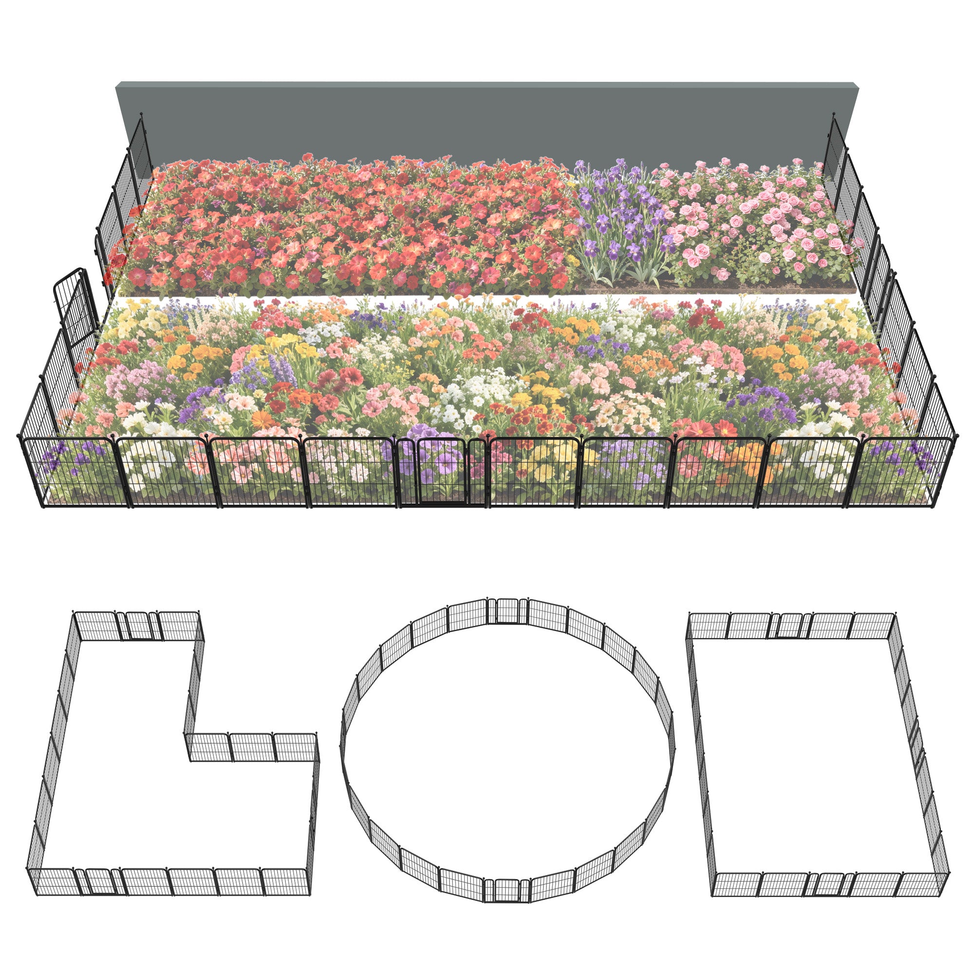 FXW Outdoor Dog & Garden Fence for Yard