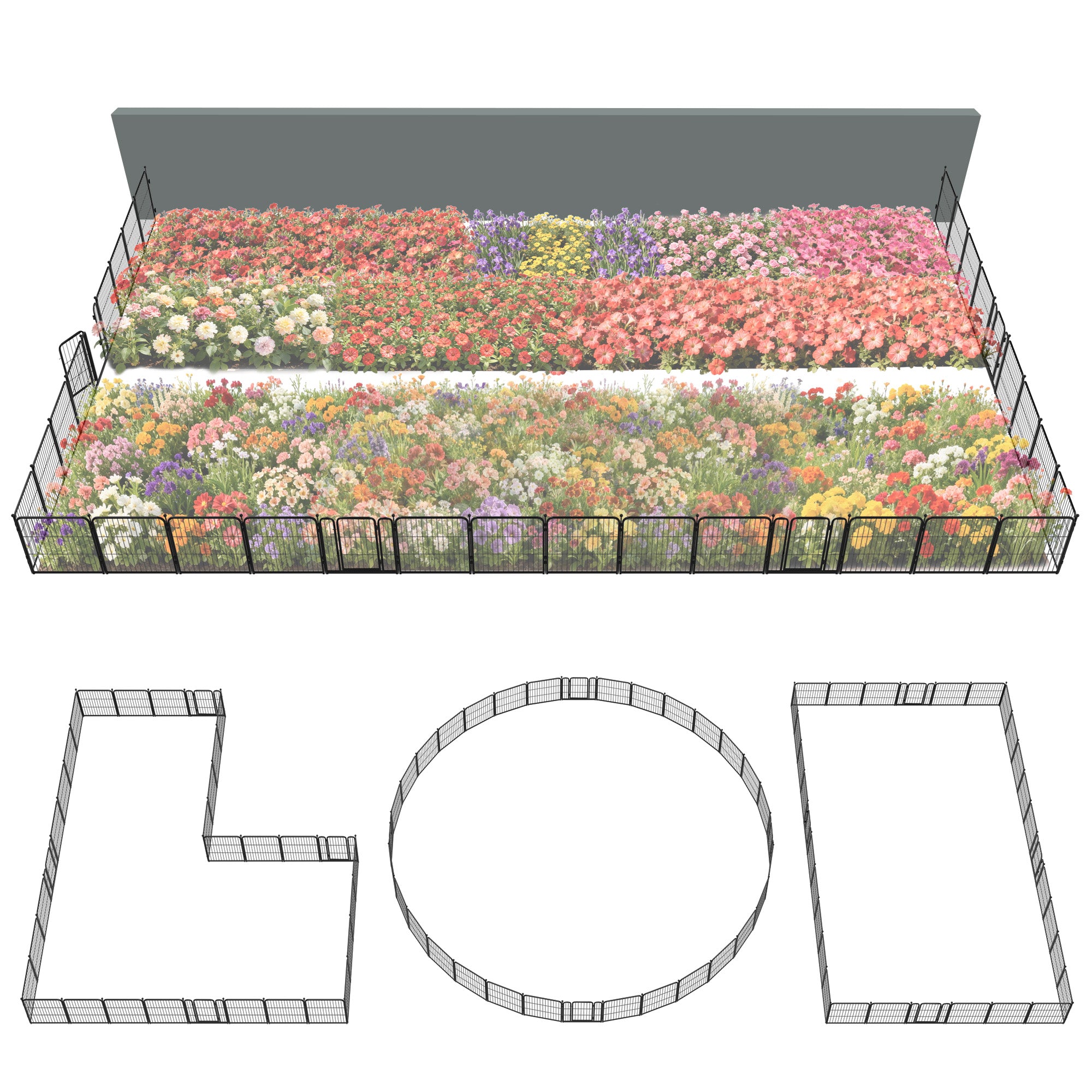 FXW Outdoor Dog & Garden Fence for Yard