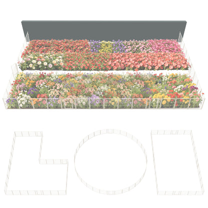 FXW Garden Fence Outdoor for The Yard - White