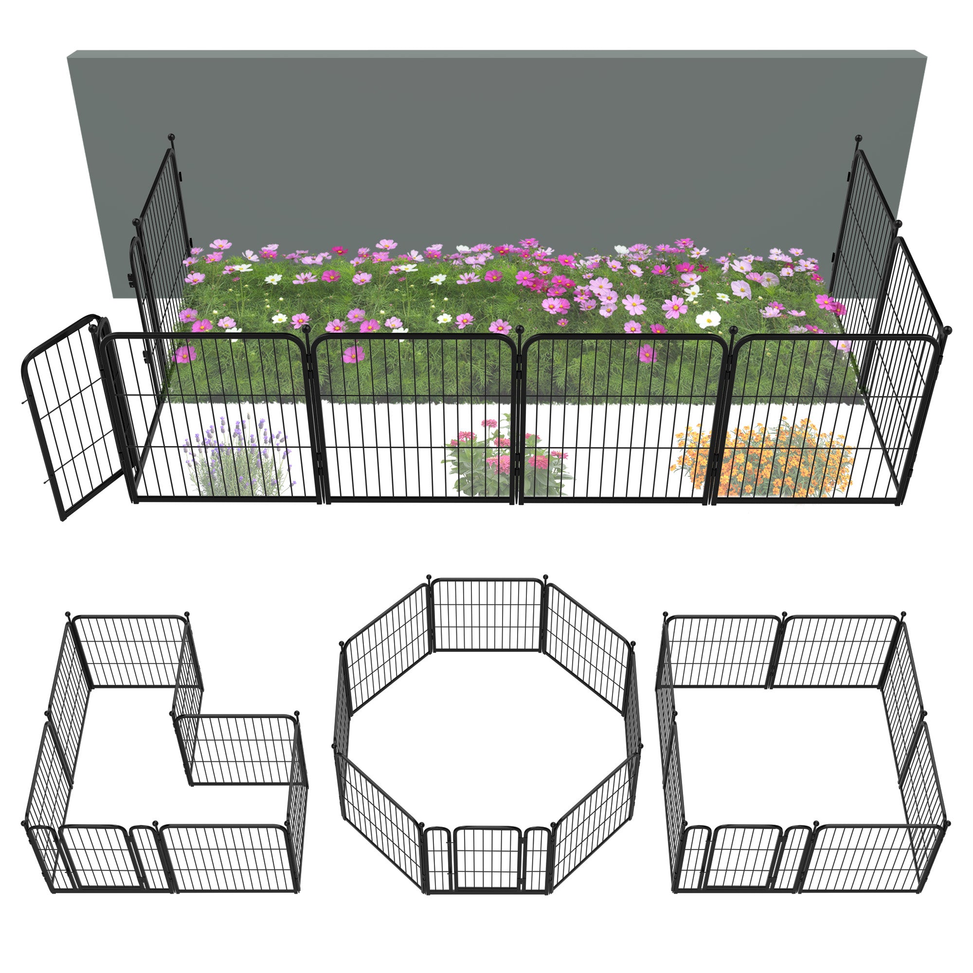 FXW Outdoor Dog & Garden Fence for Yard