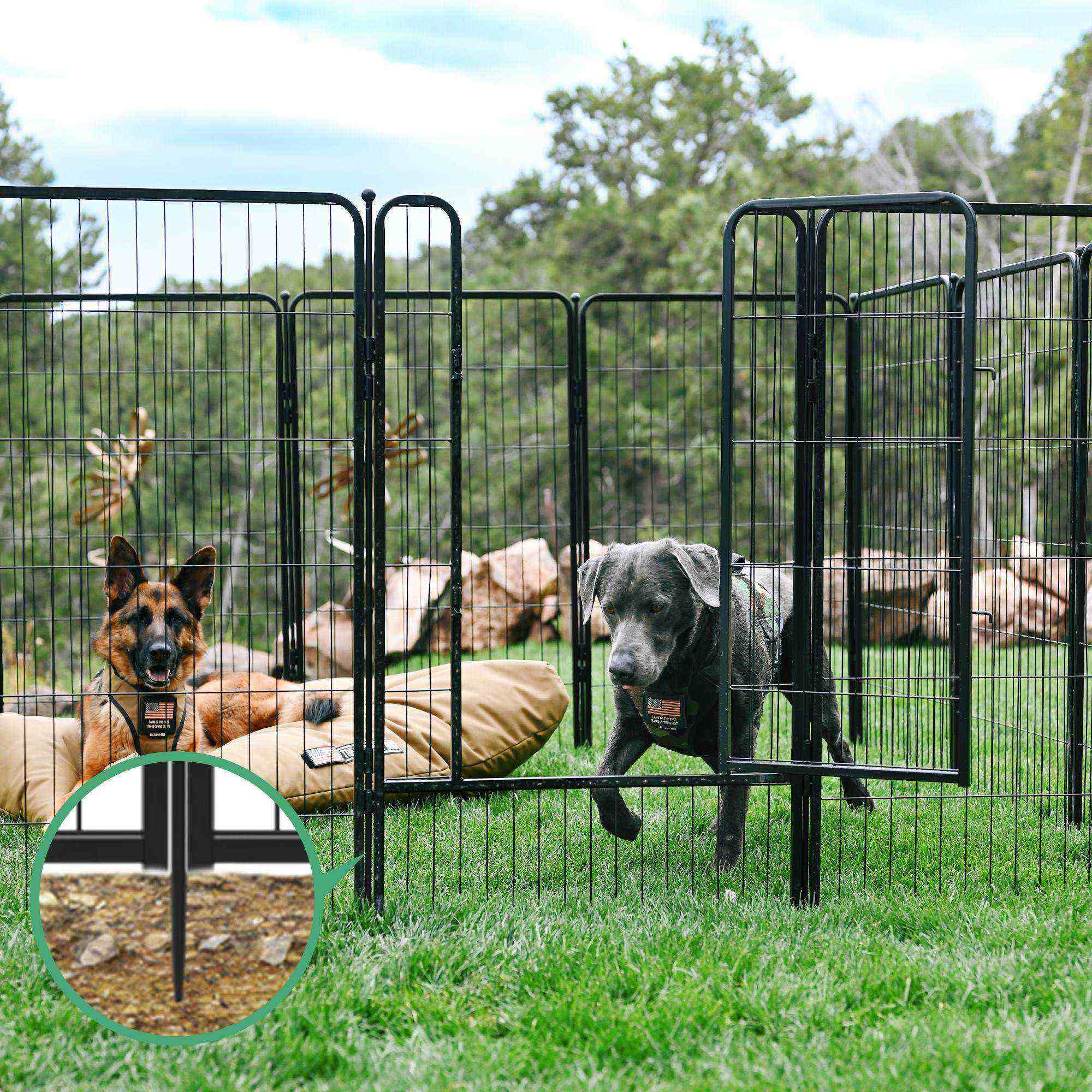 sturdy outdoor dog fence