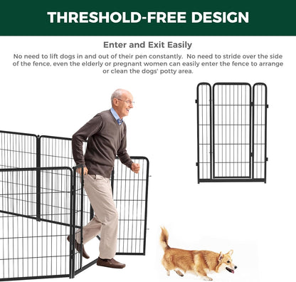 Bundle - Homeplus Dog Playpen & TitanNest Padded Dog Bed