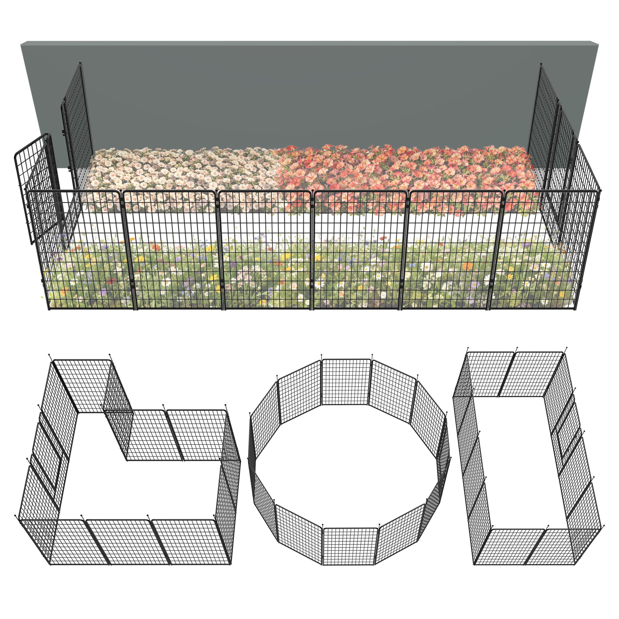 FXW Outdoor Dog & Garden Fence for Yard
