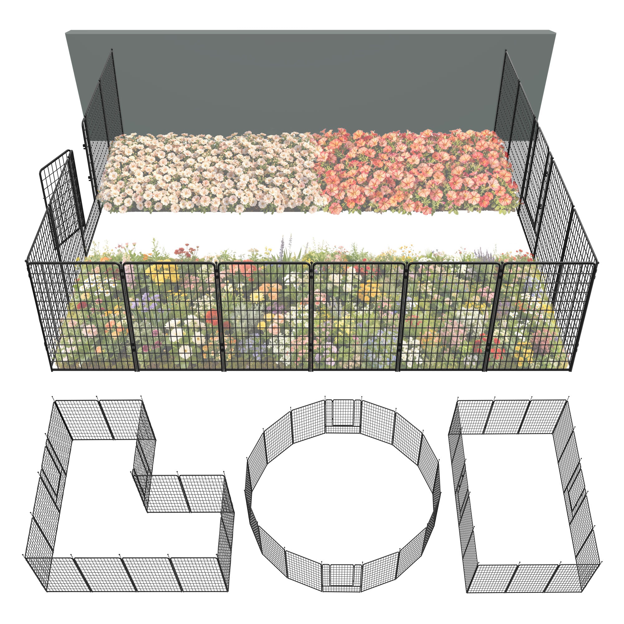 FXW Outdoor Dog & Garden Fence for Yard