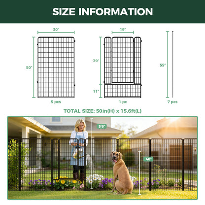 FXW Outdoor Dog & Garden Fence for Yard