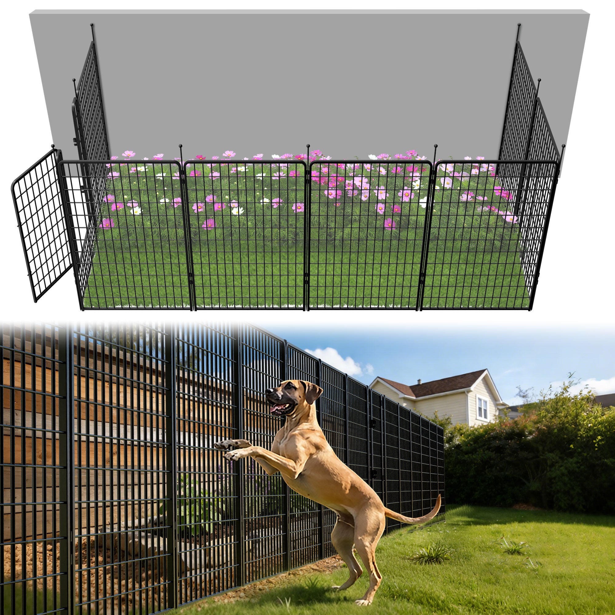 FXW Outdoor Dog & Garden Fence for Yard