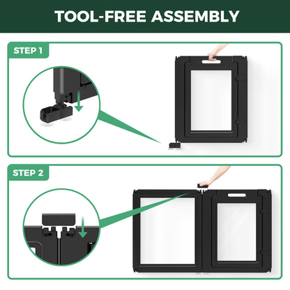 AuraSpace Acrylic Indoor Dog Playpen for Puppies and Small Dogs