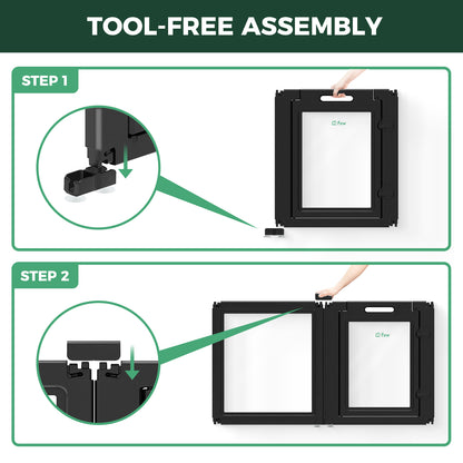 AuraSpace Acrylic Indoor Dog Playpen for Puppies and Small Dogs