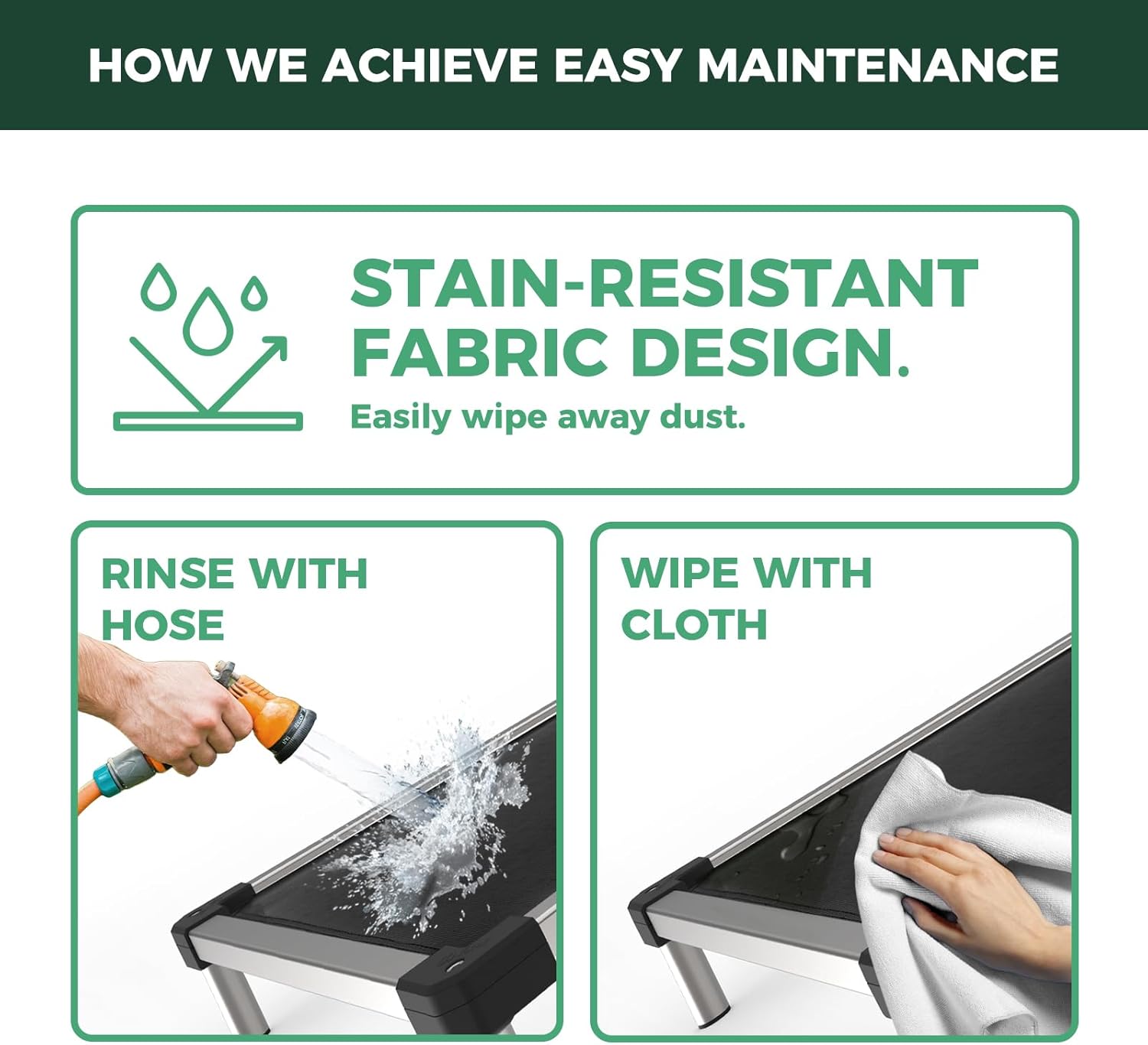 TitanNest Cooling Chew-Proof Elevated Dog Bed for Your Chewer FXW